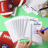100 Pieces 10 Line Super Football Bowl Sports Strip Cards Football Pool Cards for Baseball Boxing Soccer Football Strip Cards Playing Scratch Off Cards