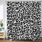 Abaysto Gray Cheetah Shower Curtain Snow Leopard Shower Curtains Jaguar White Animal Pattern Spot Fur Bathroom Decor Polyester Fabric Cheetah Print Shower Curtain Set with Hooks 72x72 Inch