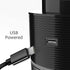 Vyaime Car Diffuser Car Humidifier, USB Essential Oil Diffusers 7 Colors LED Lights 200mL Big Capacity Aromatherapy Diffuser(Black-Grey)