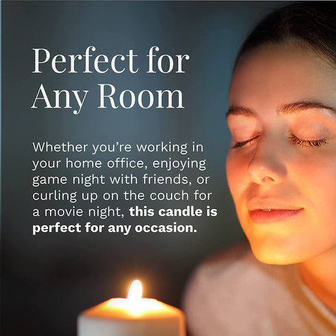 Essential Elements by Candle-lite Scented Candles, Vanilla & Sandalwood Fragrance, One 14.75 oz. Three-Wick Aromatherapy Candle with 45 Hours of Burn Time, Off-White Color