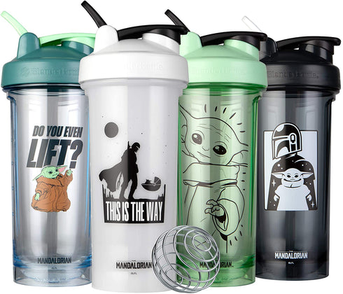 Blender Bottle Star Wars Shaker Bottle Pro Series Perfect for Protein Shakes and Pre Workout 28-Ounce This Is The Way
