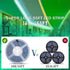 55ft/16M LED Light Strip RGB MengZi Soft Rope Lights 5050 SMD 480 LEDs Non Waterproof 16 Meters Tape Light with 44 Keys IR Wireless Remote Control and 24V Power Adapter for Indoor Outdoor