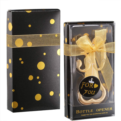 Set of 12 Creative Bottle Openers for 30th Birthday Party Favors or 30th Wedding Anniversary Party Gifts Black and Gold Themed 30 Birthday Party Favors Souvenirs Decorations for Guests (12, Gold 30)