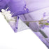 LB Pastel Flower Bouquet Ombre Background Shower Curtain Purple Floral Restroom Bathroom Curtains Hooks Durable Waterproof Fabric Curtain Set, 70 x 70 Inches