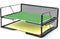 Meshist Stackable Letter Tray Desk Organizer, 2 Tier Mesh Desktop File Organizer, Document Paper Tray Organizer, Perfect for Home and Office, Black