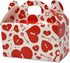 Valentine™s Day Treat Boxes 48 Pack Cardboard Hearts Goody Bag Cookie Holder Classroom Crafts Supplies Party Favors 4 Designs by Gift Boutique Measures: 6.2 x 3.5 x 3.5 Inches