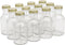 North Mountain Supply B07PYLPH5D 8 Ounce Glass Stout Sauce Bottle - With 38mm Gold Metal Lids - Case of 12
