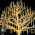 TAO XIANG QI 288 LED Christmas Lights Meteor Shower Rain Outdoor Decor, 8 Tube 12.2 Inch Waterproof Plug in Falling Fairy String Light Decor Tree Holiday Party Home (Warm White)