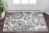 Emmalyn Transitional Floral Cream Scatter Mat Rug, 2' x 3'