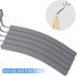 TOPIA HANGER 5 in 1 Multi Layer Clothing Hanger with Anti-Slip EVA Sponge (2 Pack), Duty Space Saving Clothes Metal Hanger, Closet Organizers and Storage for Tank Tops, Shirt,Sweater,Coat- Grey CT25G