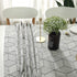 SASTYBALE Rectangle Tablecloth Geometric Style Cotton Linen Table Cloth Dust-Proof Table Cover for Kitchen Dinning Tabletop Decoration (Rectangle/Oblong, 52" x 70" (4-6 Seats), White)