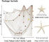 79 x 59 inch Nature Fish Net Wall Decoration with Sea Shells and 10 pcs Natural Starfish Mediterranean Style Decor Wall Decoration