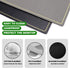 Placemats,Place Mats Coaster for Dinner Table Set of 4 Leather Placemats ,Heat-Resistant Non-Slip Washable Insulation Placemats Modern Fashion Style Placemats,4 Placemats & 4 Coasters (Black)