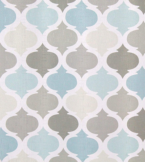Universal Bathroom Fabric Shower Curtain for Men or Women: Earth Tones of Brown, Taupe, Slate Blue and Aqua (Brown, Turquoise, Beige, Taupe, Grey, White)