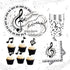 44 PCS Music Party Supplies Music Cupcake Toppers Music Party Plates and Napkins Music Party Favors Music Cake Topper Rock Party Supplies Guitar Party Supplies