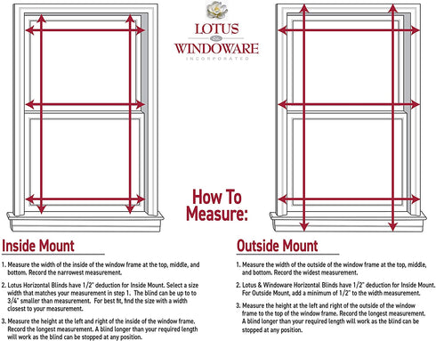 LOTUS & WINDOWARE 2" Faux Wood Blind, 39" x 48", White