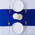 Jeloris 10 Pack Satin Table Runner 12 x 108 Inch Long Bright Silk Smooth Fabric Table Runners for Wedding, Birthday Parties, Banquets Decorations - Royal Blue