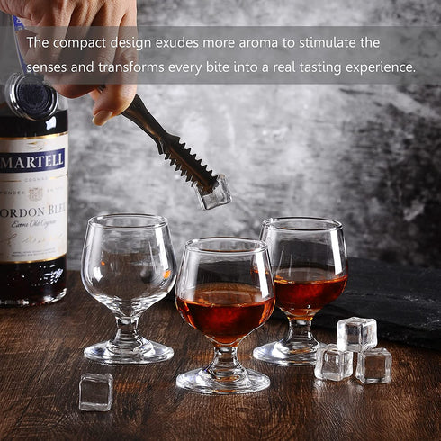 Shot Glasses, 3.5oz Shot Glass Set of 6/Clear Shot Glasses/Cute Shot Glasses/Perfect for Tasting Brandy/Glass Snifters