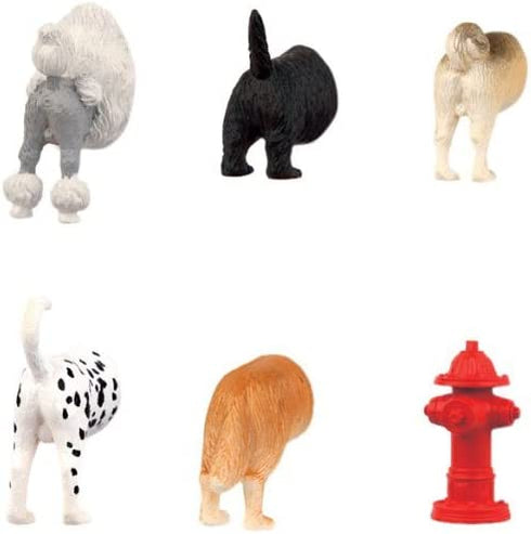 Kikkerland Dog Butts Animal Magnets, Set of 6 (MG17)