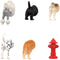 Kikkerland Dog Butts Animal Magnets, Set of 6 (MG17)