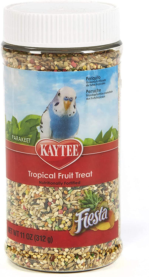 Kaytee Fiesta Tropical Fruit Parakeet Treat, 11-Oz Jar