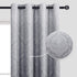 DWCN Ombre Blackout Curtains for Living Room - Thermal Insulated Block Light Energy Saving Privacy Gradient Damask Grommet Window Curtains for Bedroom, Set of 2 Panels, 52 x 63 Inch Length, Grey