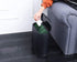 YCOCO 10 Liter Oval Double Barrel Kitchen Trash Can with Press Top Lid,2.4 Gallon Removable Liner Bucket Slim Plastic Garbage Bin for Kitchen,Office,Home,Black