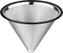 TEEMADE Pour Over Coffee Filter Metal Base Reusable Stainless Steel Coffee Dripper Perfect for Chemex Hario Bodum & Other Coffee Makers Paperless Coffee Filter for Sustainable Brewing