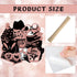 36 Pieces Rose Gold Birthday Photo Booth Props, Large Rose Gold Birthday Party Photobooth Props with Glitter for Girl Woman Birthday Parties Supplies
