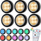 Puck Lights with Remote, Under Cabinet Lighting Puck Lights Battery Operated GANA 6 Pack Color Changing Under Cabinet Light Closet Lights LED Under Cabinet Lights 16 Color and 4 Model Battery Lights