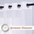 NICETOWN Sheer Curtains Extra Length - Wide Solid Voile Window Panels for Patio/Sliding Door/Living Room (54" W x 108" L, White, 2 Pieces)