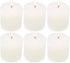 Amusaer 6 Pack 3x3 Inch Unscented Pillar Candles, Dripless and Smokeless Candle Set, Long and Slow Burning Candle, Perfect for Home Decoration, Wedding, Party