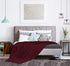 Utopia Bedding Cotton Twin Blanket Burgundy - 72 x 90 Blanket for Bed - 350 GSM Soft Breathable Blanket