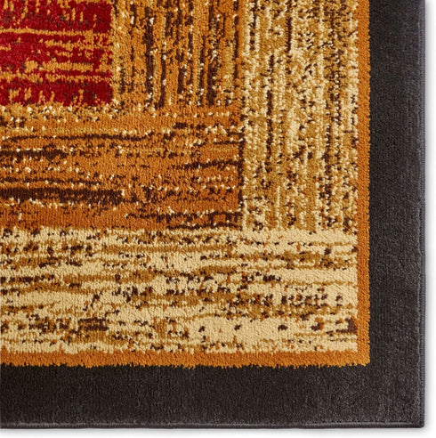 Home Dynamix Royalty Vega Area Rug, 1'9"x7'2" Rectangle, Black/Brown