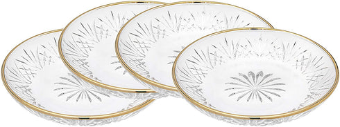 Godinger Dessert Plates, Gold Trim - Dublin, Set of 4