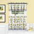 Achim Home Furnishings LDTV36YL12 Lemon Drop Tier and Valance Window Curtain Set, 58" x 36", Yellow