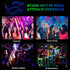 YouRfocus Wireless Led Light up Glasses Glow in The Dark for Rave Party, EDM (Green)