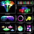 82PCs LED Light Up Toy Bulk Party Favors, Glow in The Dark Party Supplies for Boy Girl with 50 Finger Light,6 Jelly Ring, 6 Glasses,5 Spinning Top, 3 Bracelet,3 Hairpin, 3 Whistle, 3 Clap Laxdacee