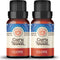 GuruNanda Clove Essential Oil (2 Pack x 15 ml) - 100% Pure Therapeutic Grade, Natural Healing Oil for Oral and Dental Care, Use in Diffuser for Invigorating Spicy Scent