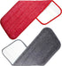 VENETIO ProSweep/Premium Spray Mop Refills - 16.3 Inch Washable Microfiber Cleaning Pads, Dry Wet Dual-use Replacement Mop Heads Fit Rubbermaid Reveal, ASOGO Floor Mop - Red/Grey, Pack of 2