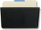 Officemate Wall File Letter Size, Black (21432)