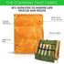 USA owned ECO/EGO Eco-Friendly Lunch Set/ 1 heavy duty and waterproof waxed canvas lunch bag/ 1 bamboo cutlery set (1 knife,1 fork,1 spoon,2 chopsticks,1 straw,1 cleaning brush,1 travel pouch).
