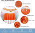 DUOBAO Table Cloths 72 Inch Round Tablecloth Orange Sequin Tablecloth Wedding Sequin Tablecloth Overlay Round Dining Table Cover Christmas Decor (Round 72-Inch, Coral)