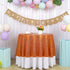 DUOBAO Table Cloths 72 Inch Round Tablecloth Orange Sequin Tablecloth Wedding Sequin Tablecloth Overlay Round Dining Table Cover Christmas Decor (Round 72-Inch, Coral)