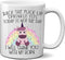 Back the Fck up Sprinkle Tits Today is Not the Day Shank You with My Horn Funny Unicorn Lover Coffee Mug Cup Gift for Women Men (11oz)
