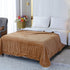 SOCHOW Waffle Sherpa Fleece Throw Blanket, Super Soft Fuzzy Warm, Lightweight Fluffy Reversible Plush Blanket for Bed Sofa Couch, 50 x 60 Inches Camel