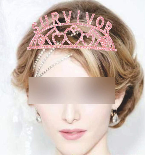 Breast Cancer Survivor Satin Sash, Survivor Tiara for celebrating Breast Cancer Surviving?Cancer Awareness Jewelry for Women, Pink Ribbon Breast Cancer Sash, Breast Cancer Fighter Party Item, Breast C