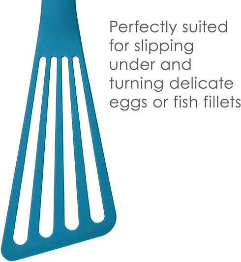 Rachael Ray KitchenTools and Gadgets Nylon Cooking Utensils / Spatula / Fish Turners - 2 Piece, Red