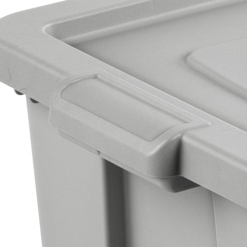 Sterilite 16786A06 Storage Tote, 18 Gallon, Cement Lid and Base