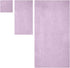 UMANI Bath Towel Set, 1 Bath Towel, 1 Hand Towel, and 3 Washcloths, Premium Microfiber Coral Velvet Super Absorbent Towels for Bathroom, Shower Towel, Pack of 5 (Light Purple)